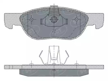 SCT GERMANY sp296pr -  Комплект тормозных колодок, дисковый тормоз